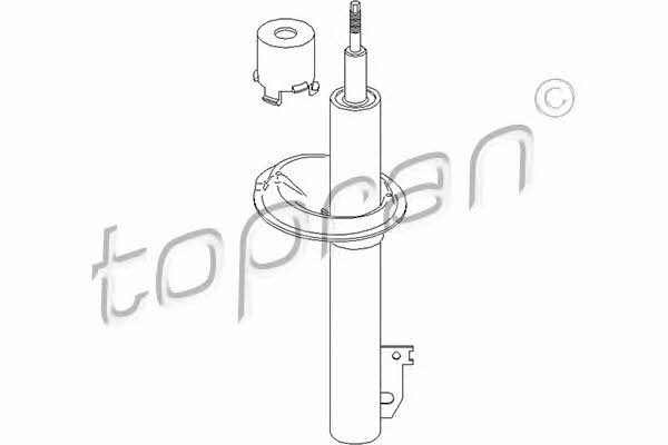 Topran 302 561 Front oil shock absorber 302561