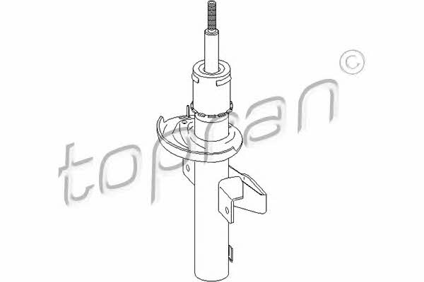 Topran 301 950 Rear oil and gas suspension shock absorber 301950