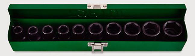 GDAD1001 Toptul Impact socket set, 1/2"