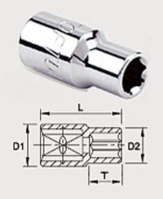 BAEA0807 Toptul 1/4 "hexagonal head 7 mm
