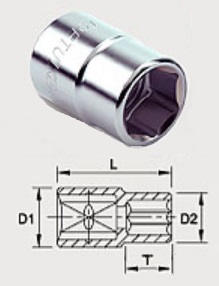 BAEA2419 Toptul 3/4 "hexagonal head 19 mm