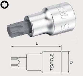 Toptul BCFA0815 Head with TORX T15 socket, 1/4 BCFA0815