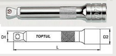 CAAF1605 Toptul 1/2 "Extension 5"