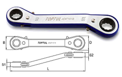 Toptul AEAF1415 Ring key AEAF1415