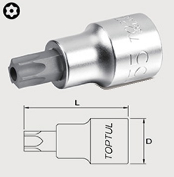 BCLA1655 Toptul 1/2 "Head with nozzle TORX T55