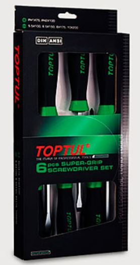 Toptul GAAE0608 A set of 6 screwdrivers. GAAE0608