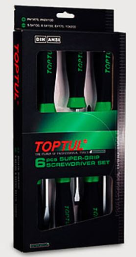 GAAE0608 Toptul A set of 6 screwdrivers