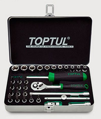 Toptul GCAD3102 The combined tool kit 1/4 "31 pieces. GCAD3102