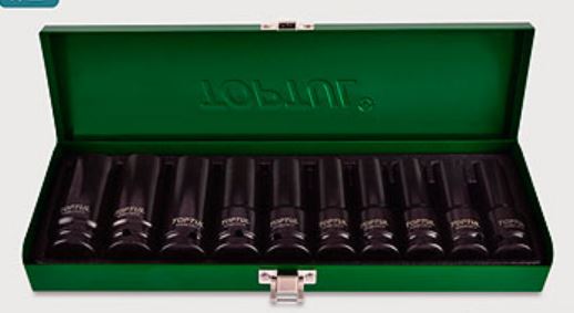 GDAD1002 Toptul Impact socket set, 1/2"
