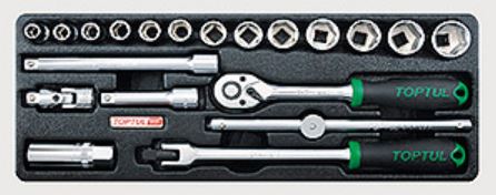 Toptul GCAT2001 Combined tool set 3/8 "(in the tool tray) 20 units. GCAT2001