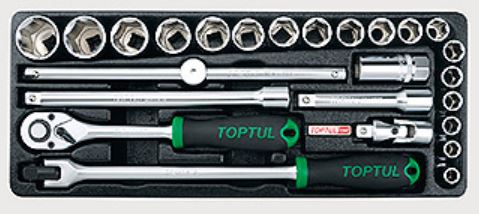 Toptul GCAT2507 The combined tool kit 1/2 "(in a lodgment) 25 units. GCAT2507