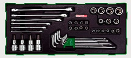 Toptul GTB4006 Combined tool kit (in the tool tray) 40 units. GTB4006