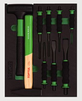 GVB0904 Toptul Combined tool kit (in the tool tray) 9 units.