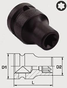 KABK1618 Toptul 1/2 "impact head