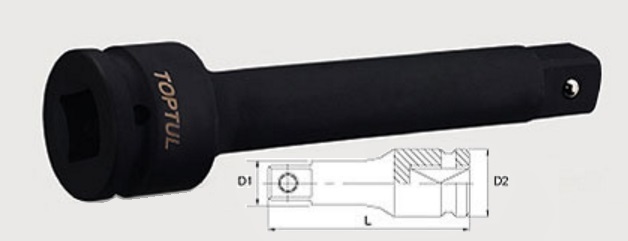 KACE1610 Toptul 1/2 "Impact Extension 10"