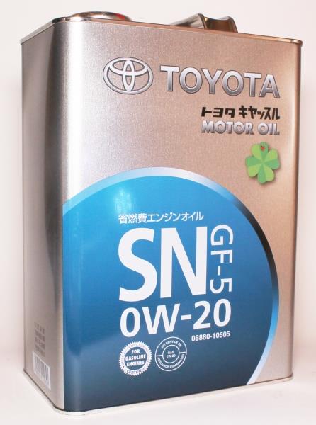 Toyota 08880-10505 Engine oil Toyota 0W-20, 4L 0888010505