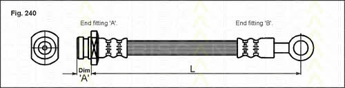 815069106 Triscan Brake Hose