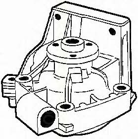 Triscan 8600 15934 Water pump 860015934