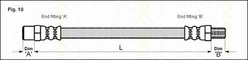 815011107 Triscan Brake Hose