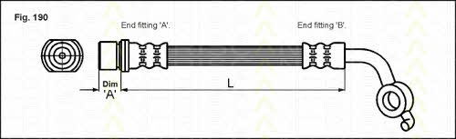 Triscan 8150 13136 Brake Hose 815013136