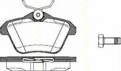 Triscan 8110 12003 Brake Pad Set, disc brake 811012003