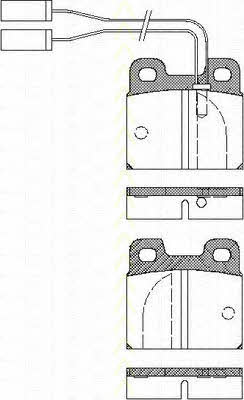 Triscan 8110 12008 Brake Pad Set, disc brake 811012008