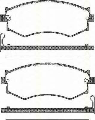 Triscan 8110 14996 Brake Pad Set, disc brake 811014996