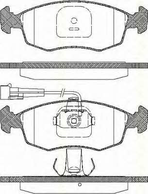 Triscan 8110 15015 Brake Pad Set, disc brake 811015015