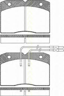 Triscan 8110 15836 Brake Pad Set, disc brake 811015836