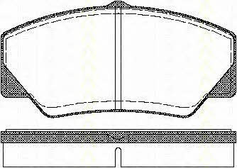 Triscan 8110 16844 Brake Pad Set, disc brake 811016844