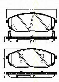 Triscan 8110 18013 Brake Pad Set, disc brake 811018013