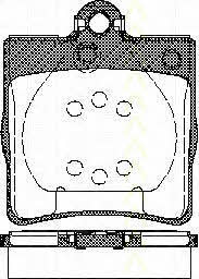 Triscan 8110 23018 Brake Pad Set, disc brake 811023018