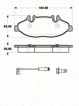 Triscan 8110 23042 Brake Pad Set, disc brake 811023042