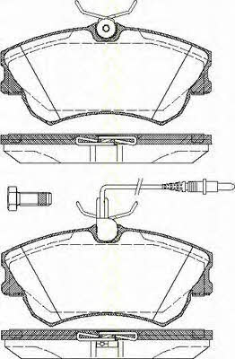 Triscan 8110 25008 Brake Pad Set, disc brake 811025008