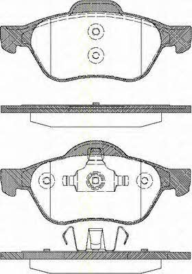 Triscan 8110 25013 Brake Pad Set, disc brake 811025013