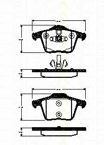 Triscan 8110 27011 Brake Pad Set, disc brake 811027011