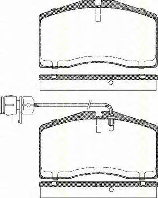 Triscan 8110 29047 Brake Pad Set, disc brake 811029047