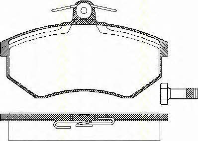 Triscan 8110 29120 Brake Pad Set, disc brake 811029120