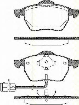 Triscan 8110 29154 Brake Pad Set, disc brake 811029154