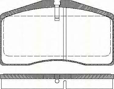 Triscan 8110 29164 Brake Pad Set, disc brake 811029164