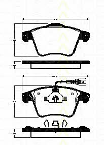 Triscan 8110 29167 Brake Pad Set, disc brake 811029167