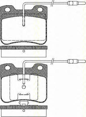 Triscan 8110 38847 Brake Pad Set, disc brake 811038847