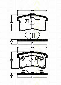 Triscan 8110 41007 Brake Pad Set, disc brake 811041007