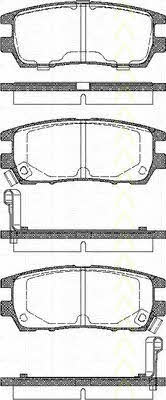 Triscan 8110 42003 Brake Pad Set, disc brake 811042003