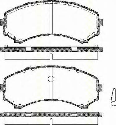 Triscan 8110 42017 Brake Pad Set, disc brake 811042017