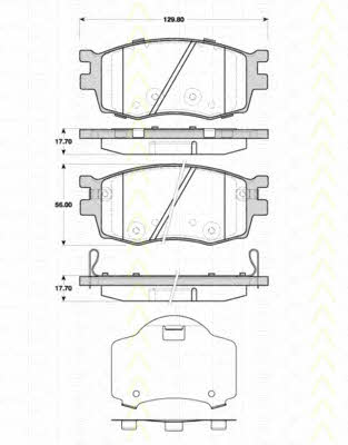 Triscan 8110 43031 Brake Pad Set, disc brake 811043031