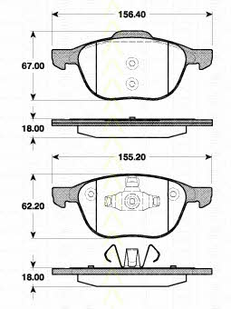 Triscan 8110 50023 Brake Pad Set, disc brake 811050023