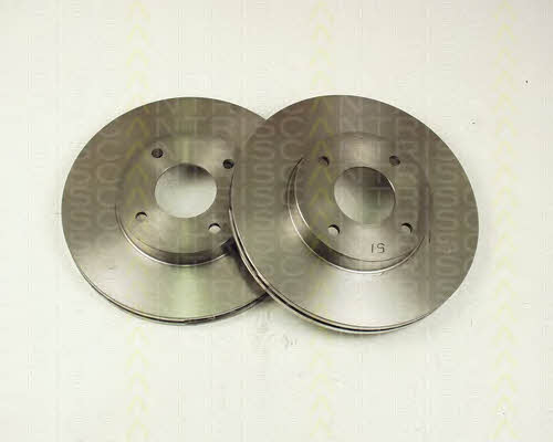 Triscan 8120 15118 Front brake disc ventilated 812015118