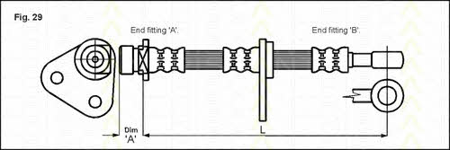 Triscan 8150 17105 Brake Hose 815017105