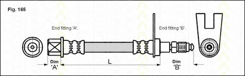 Triscan 8150 28120 Brake Hose 815028120 815028120 Triscan Brake Hose